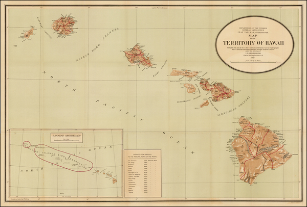 15-Hawaii and Hawaii Map By U.S. General Land Office