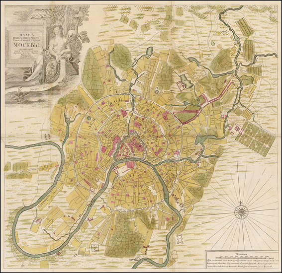 19-Russia Map By Ivan Fyodorovich Michurin