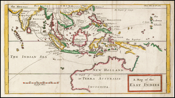 87-Southeast Asia, Philippines and Australia Map By Herman Moll