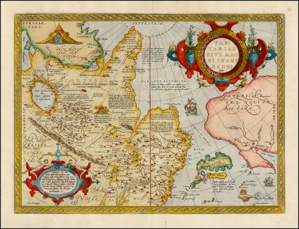 60-Southwest, Alaska, China, Japan, Central Asia & Caucasus, Russia in Asia and California Map