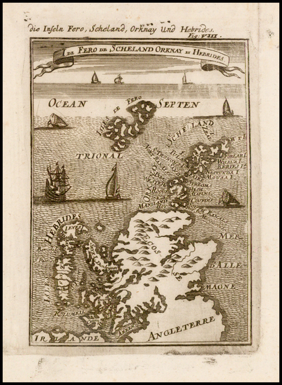 62-Scotland Map By Alain Manesson Mallet