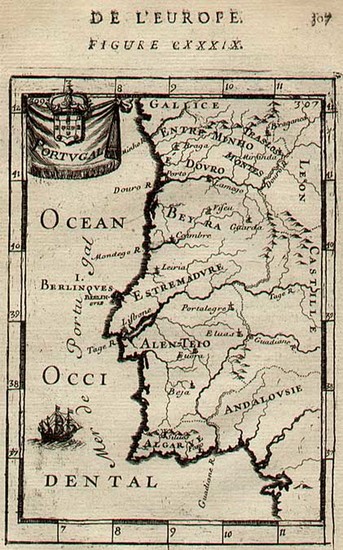 34-Europe and Portugal Map By Alain Manesson Mallet