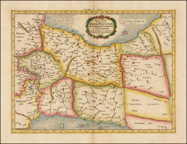 76-Central Asia & Caucasus and Middle East Map By  Gerard Mercator