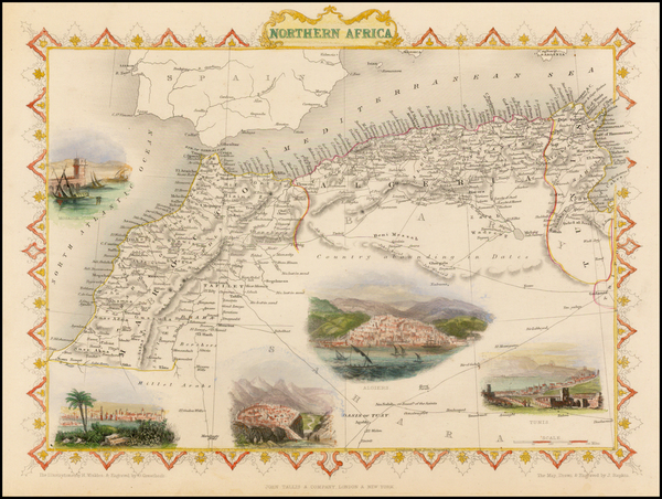 19-North Africa Map By John Tallis