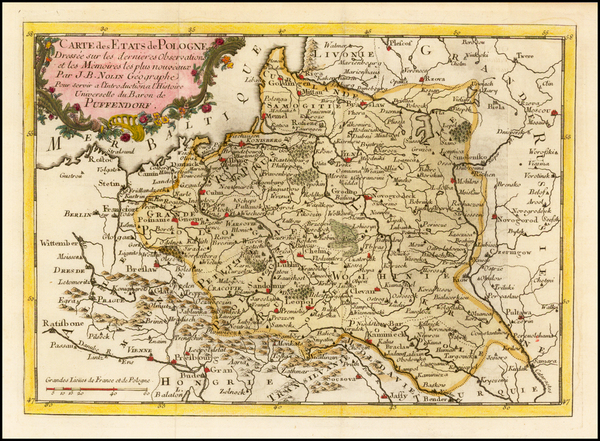 57-Poland Map By Jean-Baptiste Nolin