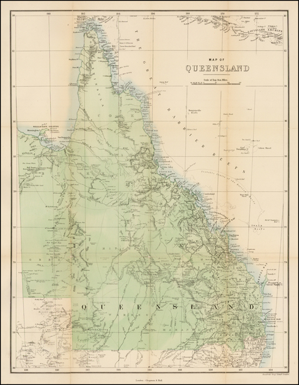 54-Australia Map By Chapman & Hall