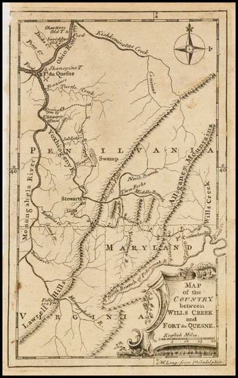 99-Mid-Atlantic, Pennsylvania and Midwest Map By Gentleman's and London Magazine