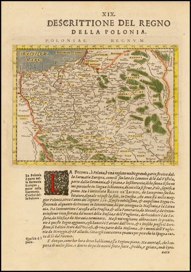 85-Poland Map By Giovanni Antonio Magini