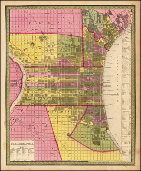 3-Pennsylvania Map By Samuel Augustus Mitchell