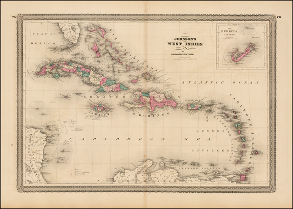 10-Caribbean Map By Alvin Jewett Johnson
