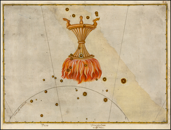 46-Celestial Maps Map By Johann Bayer