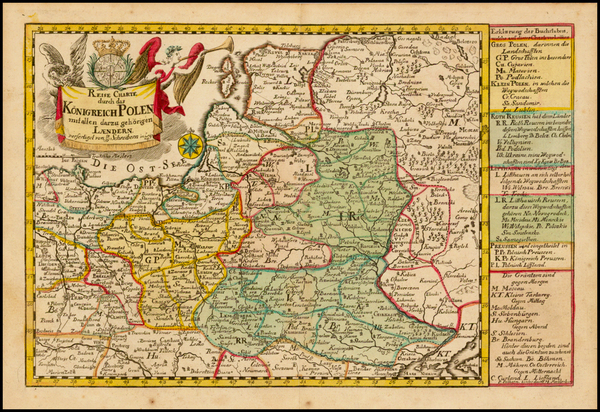 20-Poland Map By Johann George Schreiber