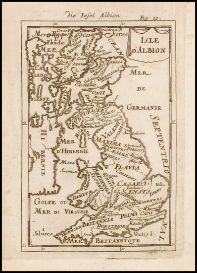 70-British Isles Map By Alain Manesson Mallet