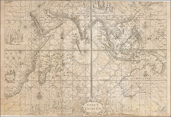 51-Indian Ocean Map By Johannes Van Keulen