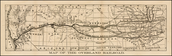 92-Midwest, Plains, Southwest, Rocky Mountains and California Map By Anonymous