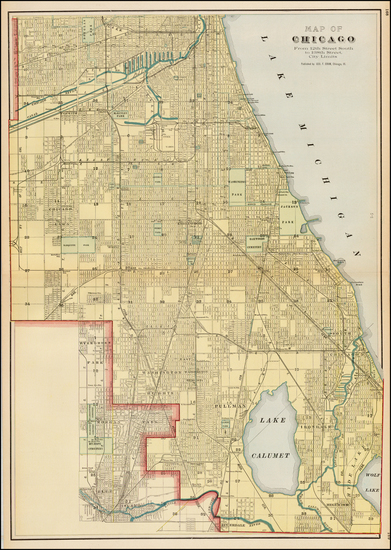 86-Midwest Map By George F. Cram