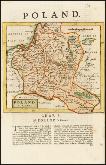 75-Poland and Baltic Countries Map By Hermann Moll