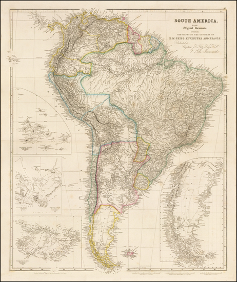 80-South America Map By John Arrowsmith