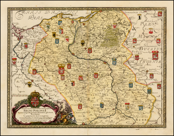 43-Poland and Baltic Countries Map By Samuel Pufendorf