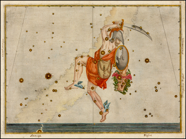 64-Celestial Maps Map By Johann Bayer