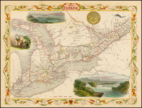 98-Midwest and Canada Map By John Tallis