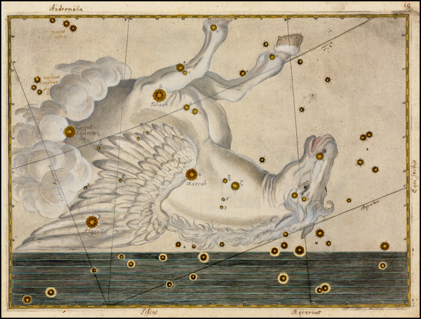 52-Celestial Maps Map By Johann Bayer