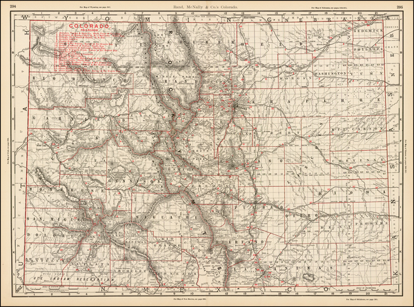 86-Southwest and Rocky Mountains Map By Rand McNally & Company