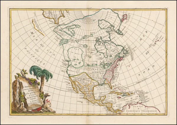 46-Alaska and North America Map By Jean Janvier