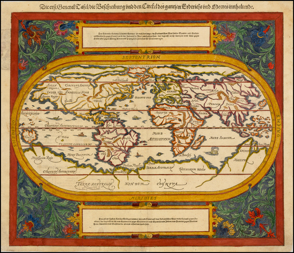 6-World and World Map By Sebastian Munster