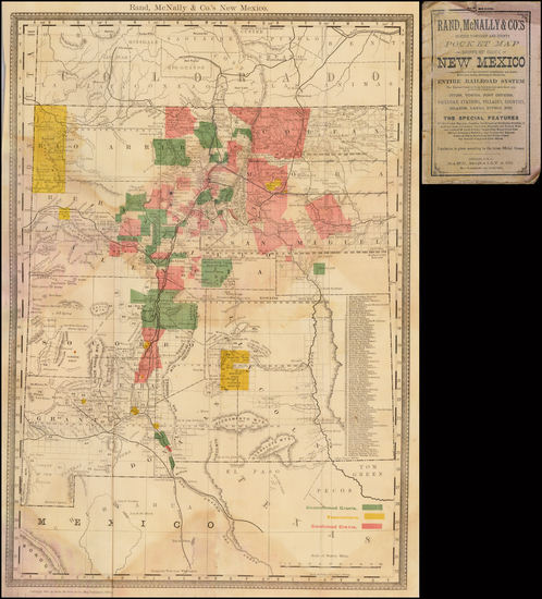 74-Southwest and New Mexico Map By William Rand / Andrew McNally