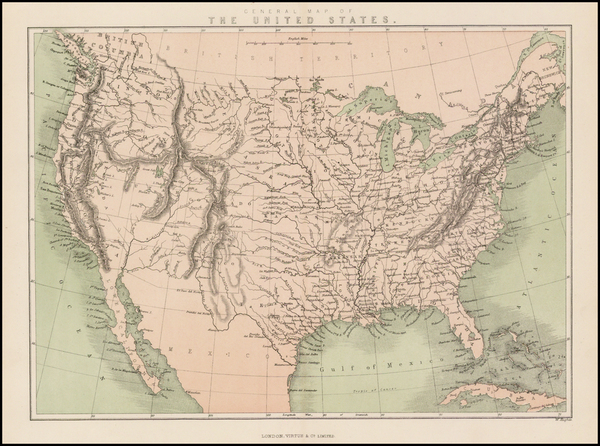 38-United States Map By Virtue & Co.