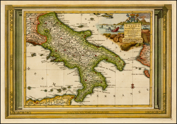 73-Italy Map By Pieter van der Aa