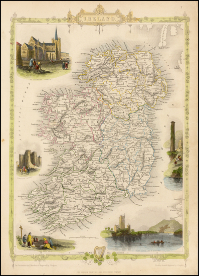 83-Ireland Map By John Tallis