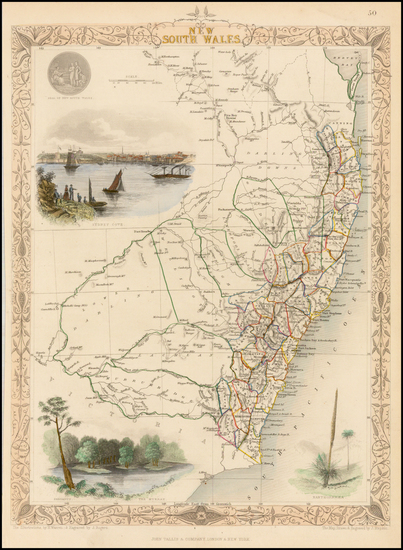 94-Australia Map By John Tallis