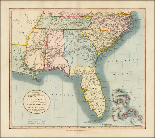 25-Florida, South and Southeast Map By John Cary