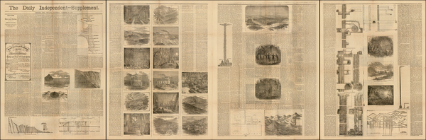 94-Southwest, Nevada, California and Curiosities Map By Daily Independent