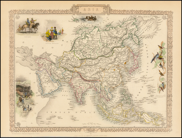 85-Asia and Asia Map By John Tallis
