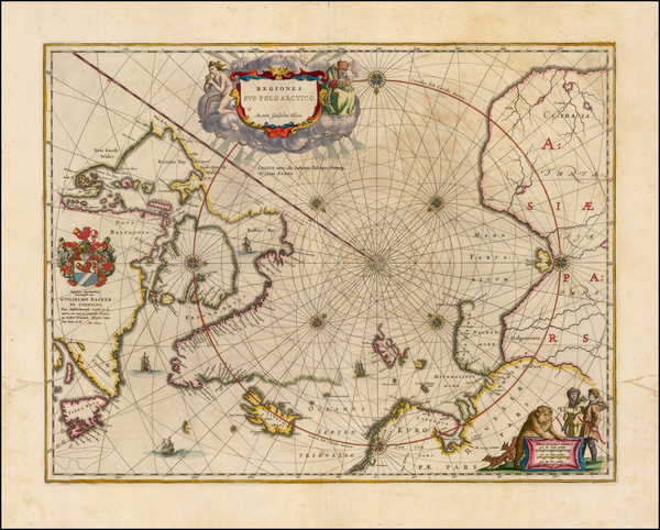 33-Polar Maps Map By Johannes Blaeu