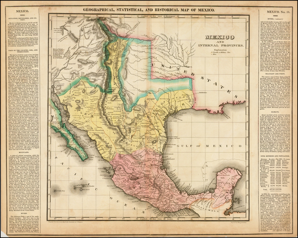 89-Texas, Plains, Southwest, Rocky Mountains, Mexico and Baja California Map By Henry Charles Care