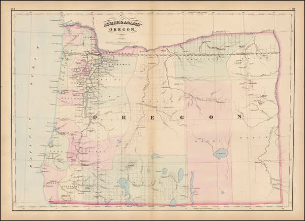 86-Oregon Map By Asher  &  Adams