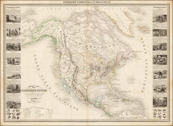 83-North America Map By Alexandre Vuillemin