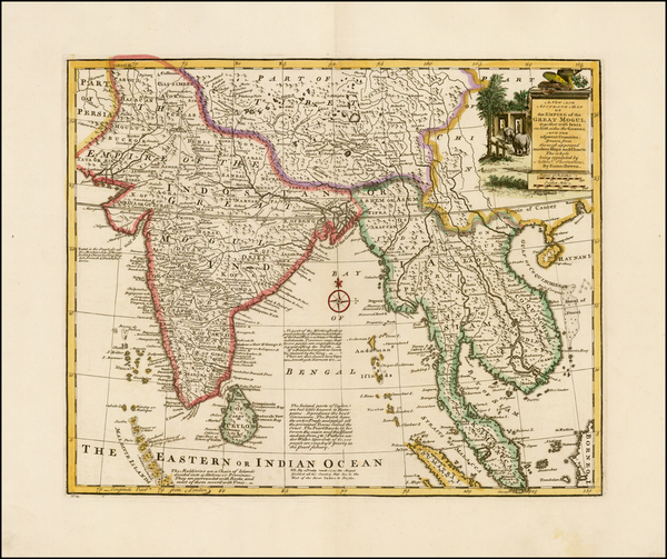 53-Southeast Asia and Central Asia & Caucasus Map By Emanuel Bowen