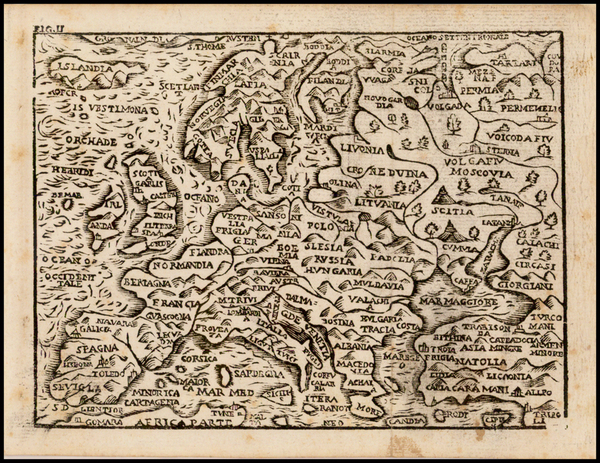 39-Europe and Europe Map By Giuseppe Rosaccio