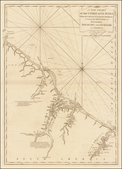 78-South America and Guianas & Suriname Map By Richard Holmes Laurie  &  James Whittle