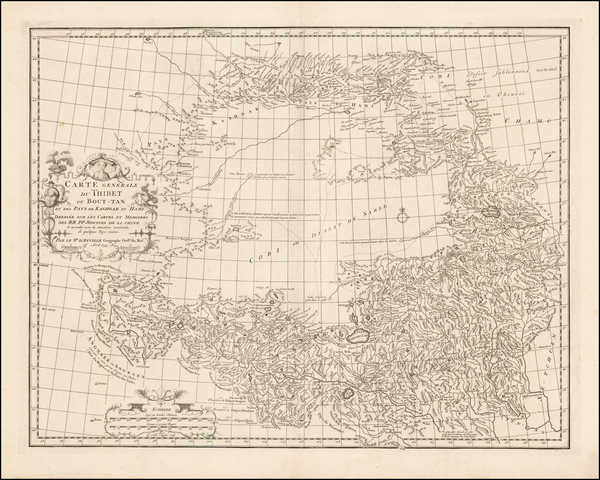 16-Central Asia & Caucasus Map By Jean-Baptiste Bourguignon d'Anville