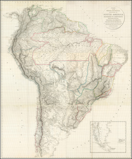 36-South America Map By Aaron Arrowsmith