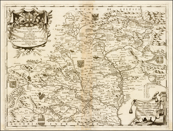 5-Czech Republic & Slovakia Map By Vincenzo Maria Coronelli