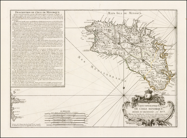 49-Spain and Balearic Islands Map By Jean de Beaurain