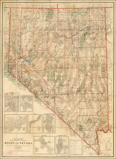 59-Nevada Map By U.S. General Land Office