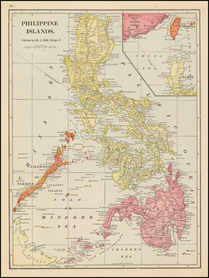 12-Philippines Map By George F. Cram